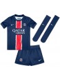 Billige Paris Saint-Germain Bradley Barcola #29 Hjemmedraktsett Barn 2024-25 Kortermet (+ Korte bukser)